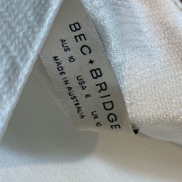 Bec & Bridge Moon Dance Long Sleeve Maxi Dress in Ivory white size US6 - Picture 4 of 12